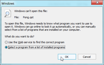 Windows can't handle quest files